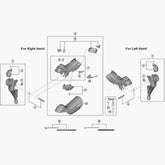 Shimano St-R8000 Bracket Cover Pair Spares & Accessories